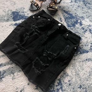 Distressed skirt nwot